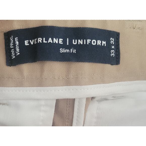 NWT Everlane Mens Uniform Performance Chino Slim Fit  Size 33×32 Retail $98 - Picture 8 of 8